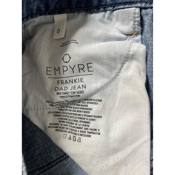 Empyre Frankie Patched Dad Jeans Size 0/28 | Boho Relaxed Fit Distressed Denin - Picture 4 of 8